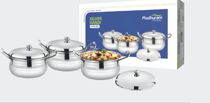 Silver handi 3pcs set