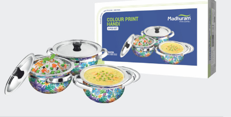 Colour print handi 3pcs set