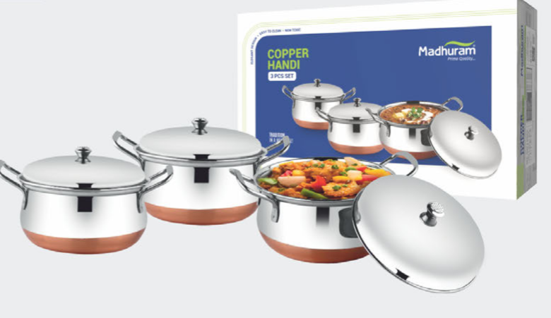 Copper handi 3pcs set