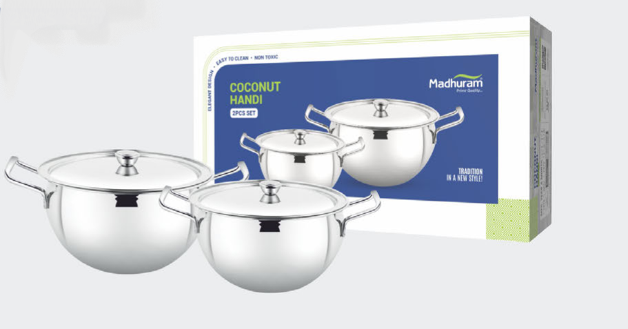 Coconut handi 3pcs set