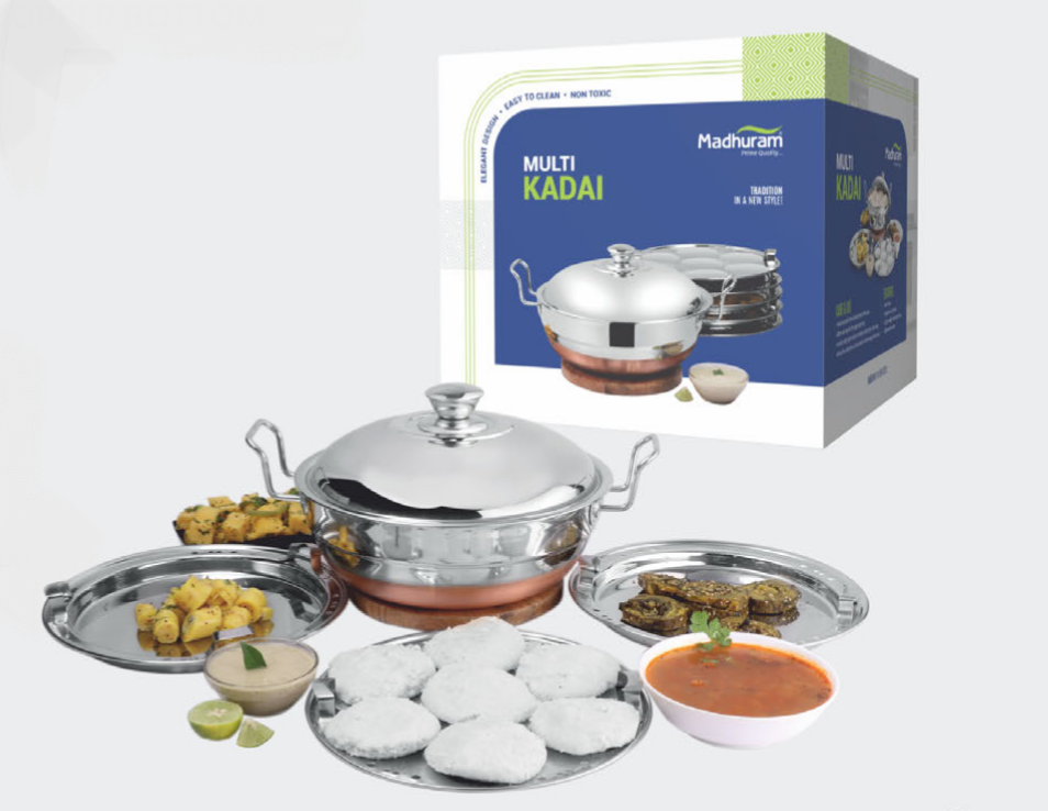 Multi kadai copper bottom