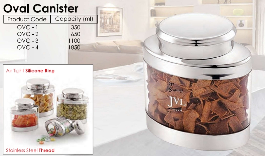 Oval canister
