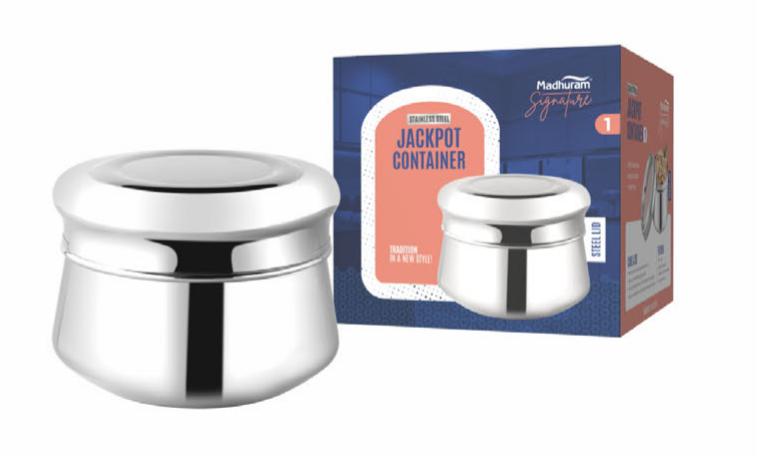 Jackpot container steel lid size 1