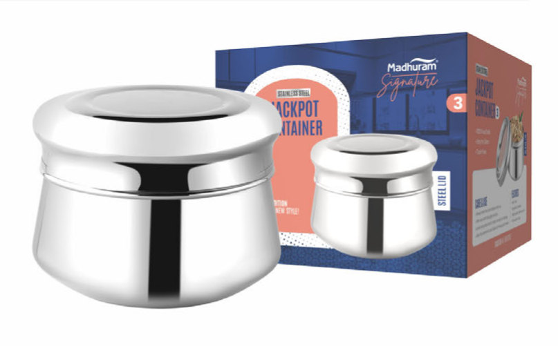 Jackpot container steel lid size 3