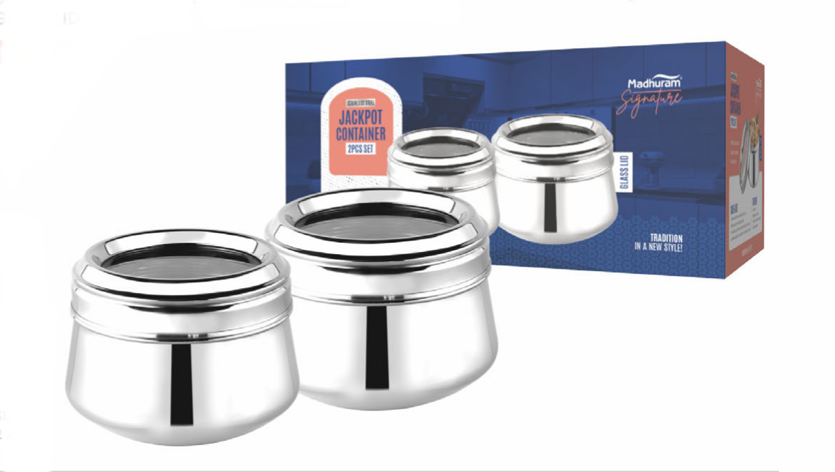 Jackpot container glass lid 2pcs set