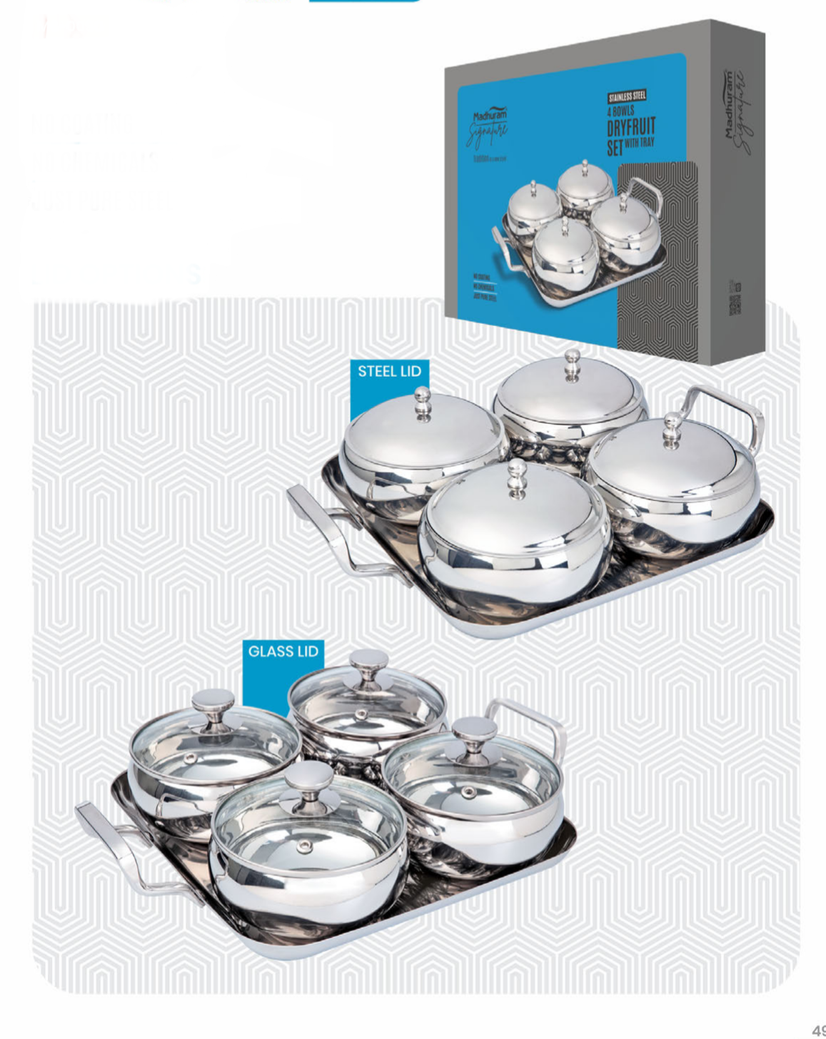 Dry fruit set 4 bowl set