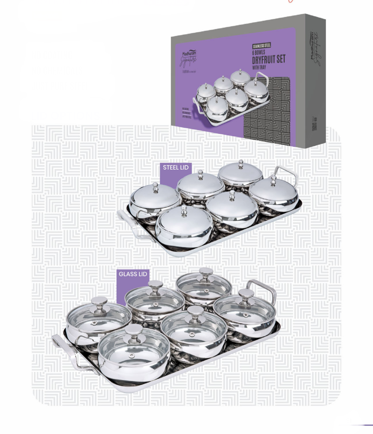 Dry fruit set 6 bowl set